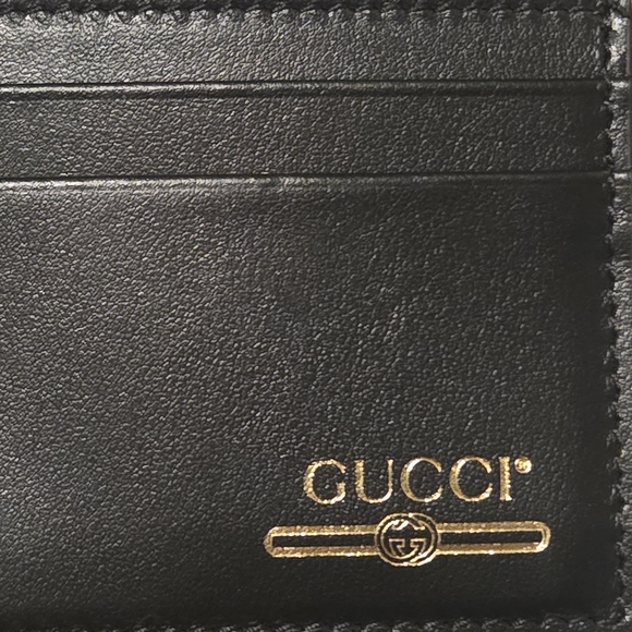 Gucci Black Leather Card Holder - Picture 1 of 8